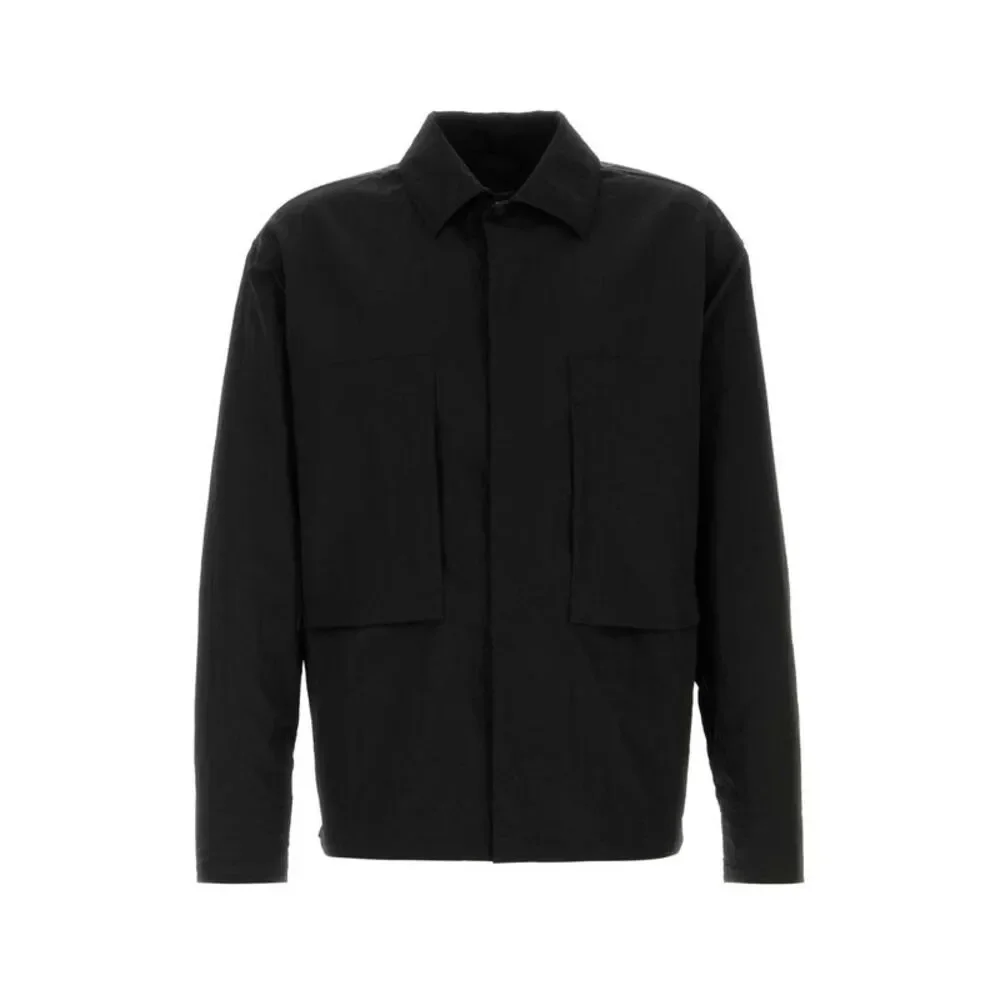 Herno Laminar Men Black Nylon Windbreaker